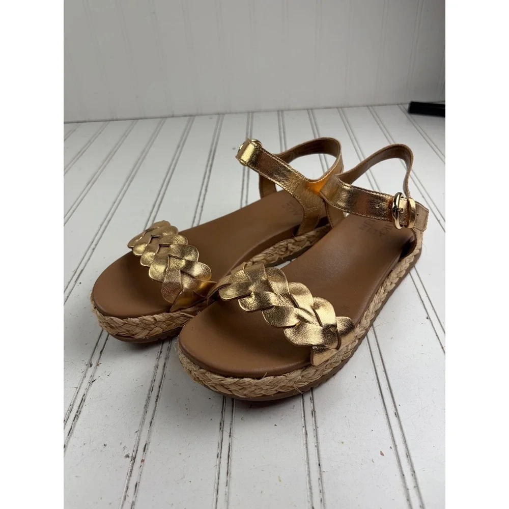 Naturalizer Vintage Y2K Neila Ankle Strap Espadrille Sandals Women's Size 7M